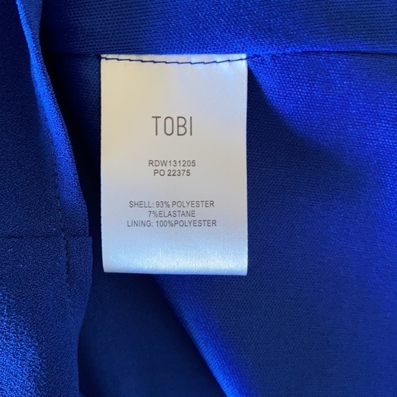 Tobi Sippin Cosmos Cobalt Blue Shift Dress, Size Small - Picture 10 of 11